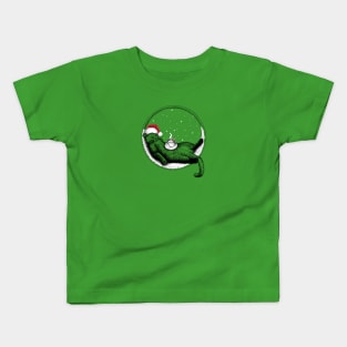 Christmas Cat Kids T-Shirt